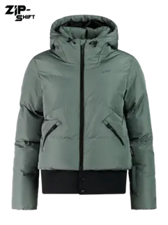 Preppy Snowjacket with ZIP-SHIFT - Evergreen