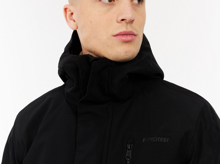PRTHEMLEY outdoor long jacket - True Black