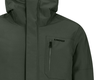 PRTHEMLEY outdoor long jacket - Kale green