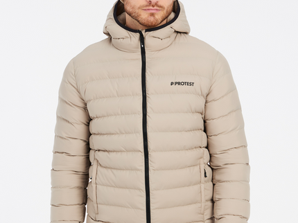 PRTBASSO outdoor pufferjacket - BambooBeige