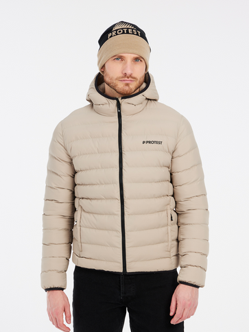 PRTBASSO outdoor pufferjacket - BambooBeige