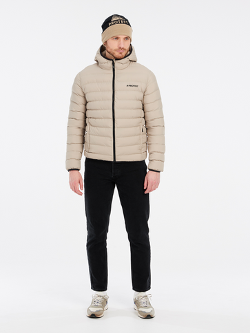 PRTBASSO outdoor pufferjacket - BambooBeige