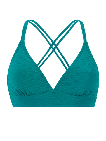 MIXRelaxi Triangle bikini top - Peacock Green  Bikini Top van Protest | SHAKA