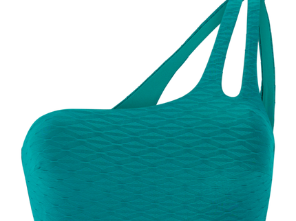 MIXMarlea One shoulder bikini top - Peacock Green  Bikini Top van Protest | SHAKA