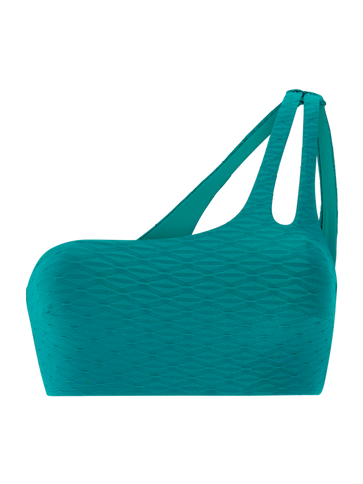 MIXMarlea One shoulder bikini top - Peacock Green  Bikini Top van Protest | SHAKA