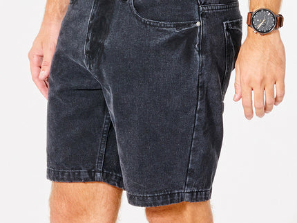 Washed Black Denim Walkshort  - Washed Black