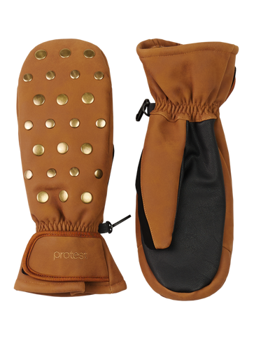 Honest mitten - Teddy Brown  Ski Handschoenen van Protest | SHAKA