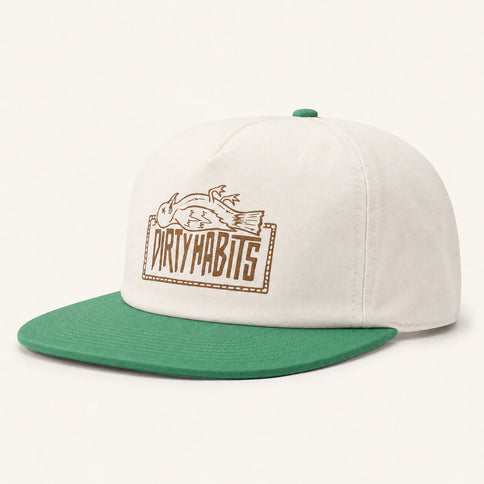 Bird Cap - Natural/Green  Cap van Dirty Habits | SHAKA