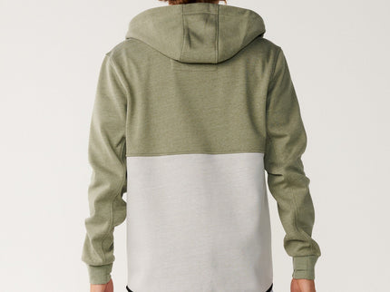 Departed Bonded DWR Zip Thru - Green  Sweat van Rip Curl | SHAKA