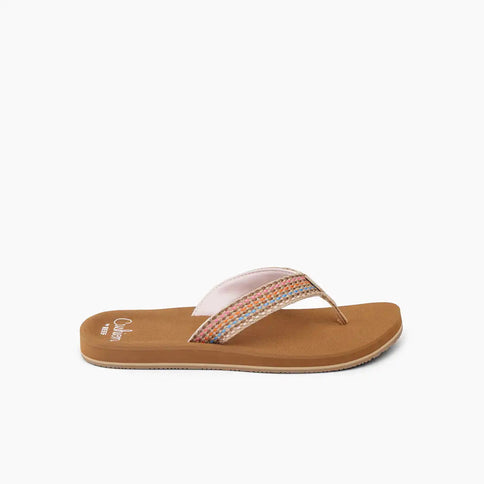 Baja - Elana Brown/Pink  Slipper van Reef | SHAKA