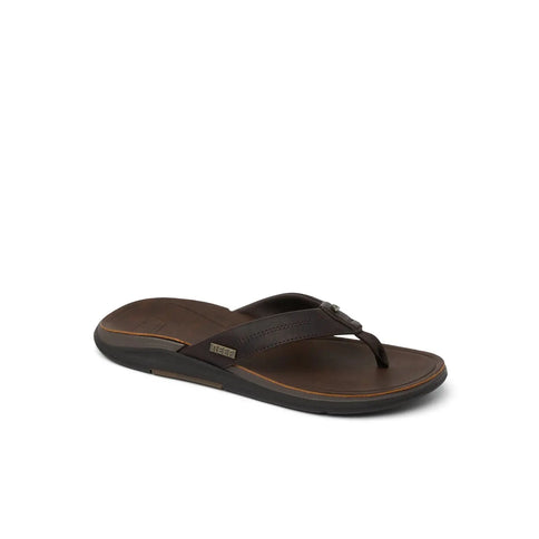 Offshore Leather - Dark Brown  Slipper van Reef | SHAKA