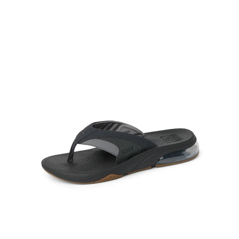 Fanning -  Black/Gum  Slipper van Reef | SHAKA