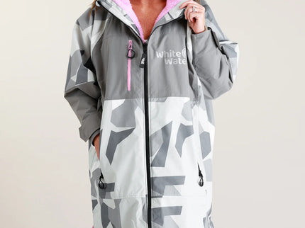 Hard Shell Robe - Arctic Camo/Pink