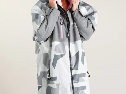 Hard Shell Robe - Arctic Camo/Pink
