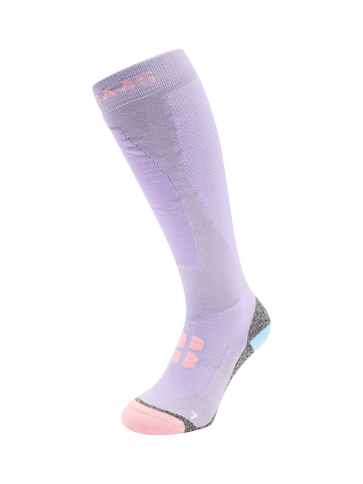 Bamboo Freeride Ski Socks - Lila