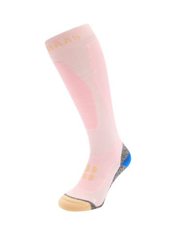 Bamboo Freeride Ski Socks - Powder Rose