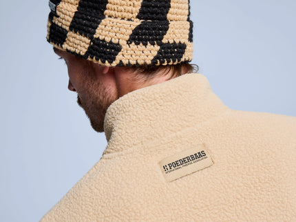 Checkerboard Beanie - Warm Sand