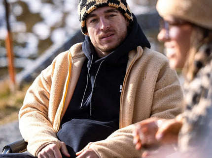 Checkerboard Beanie - Warm Sand