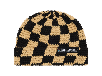 Checkerboard Beanie - Warm Sand