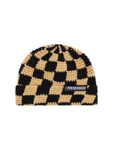 Checkerboard Beanie - Warm Sand