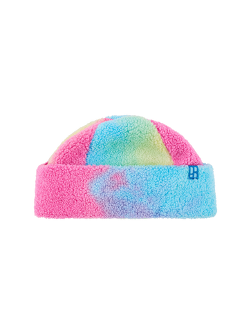 Teddy Twist Hat - Pink Blue Yellow
