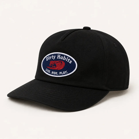 Wave Cap - Black  Cap van Dirty Habits | SHAKA