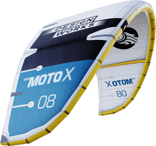 Cabrinha Moto X Design Works 2025 - C5 White /  turquoise / black / gold