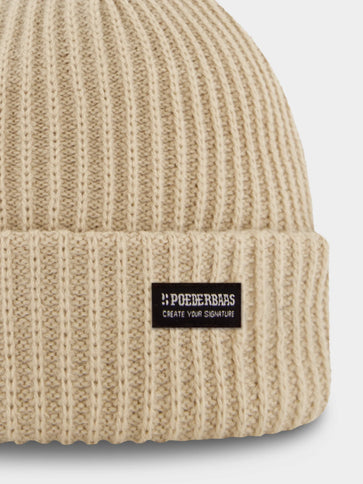 Royal Rib Beanie - Sand