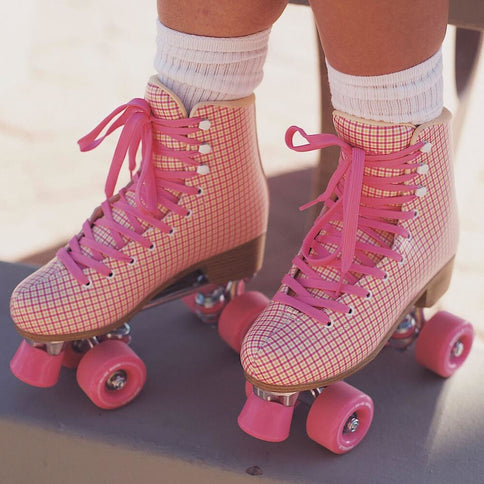 Quad Skate - Pink Tartan