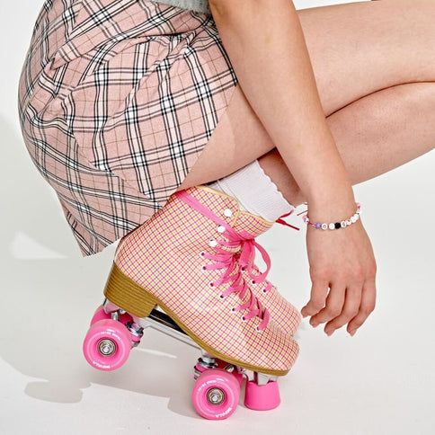 Quad Skate - Pink Tartan