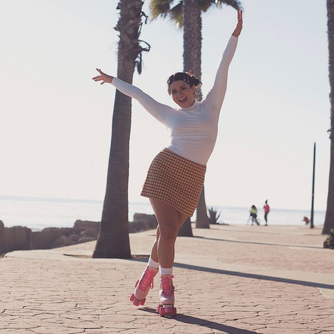 Quad Skate - Pink Tartan