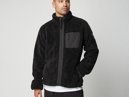 DTS Teddy Zip Thru Sweat - Black