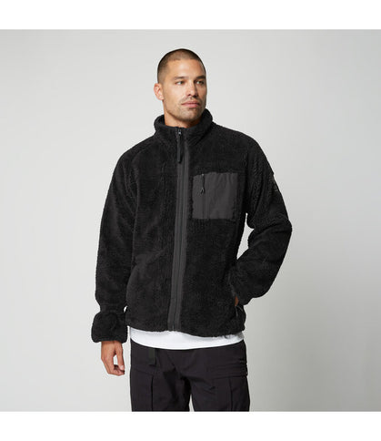 DTS Teddy Zip Thru Sweat - Black