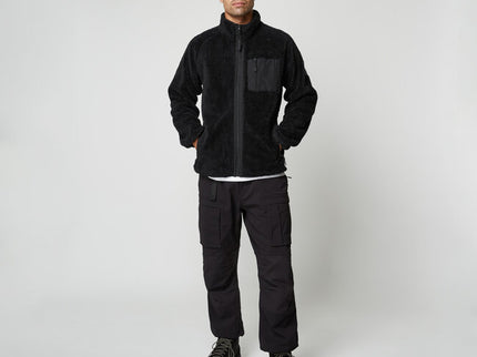 DTS Teddy Zip Thru Sweat - Black