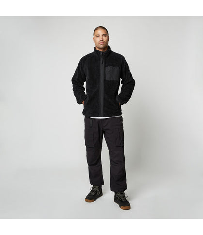 DTS Teddy Zip Thru Sweat - Black