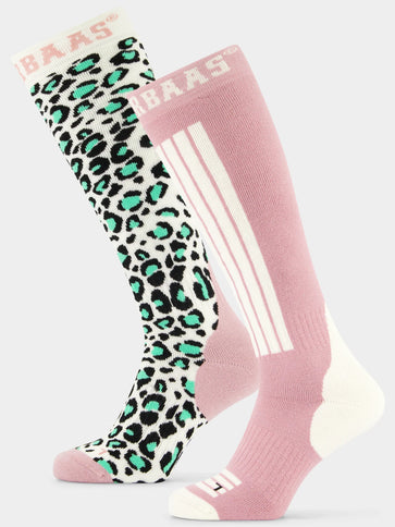 Panther Ski Socks 2-Pack - Mint