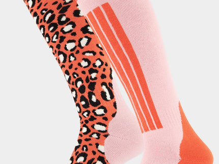 Panther Ski Socks 2-Pack - Orange