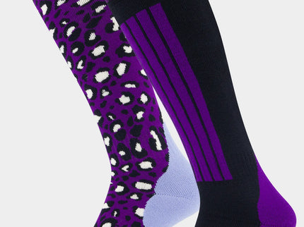 Panther Ski Socks 2-Pack - Purple