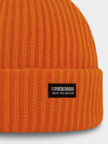 Royal Rib Beanie - Orange