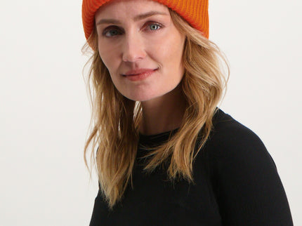 Royal Rib Beanie - Orange