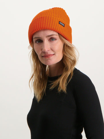 Royal Rib Beanie - Orange