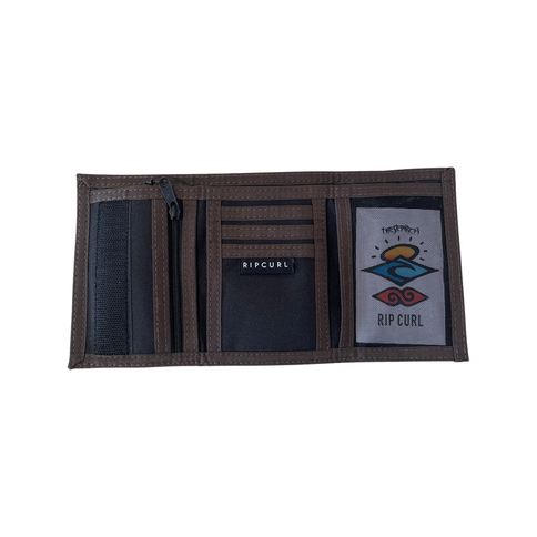 Custom Surf Wallet  - Black/Brown