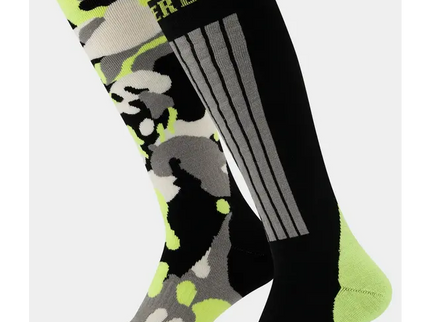 Camo Ski Socks 2-Pack - Black