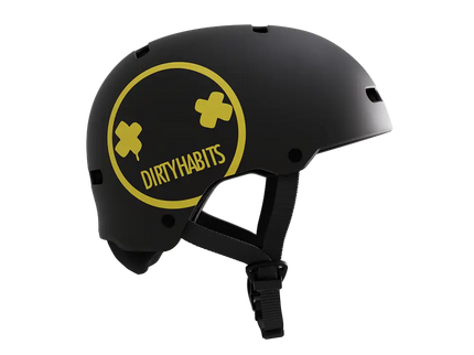 Vandal PRO Helmet Dirty Habits - Black/Yellow  Helm van Mystic | SHAKA