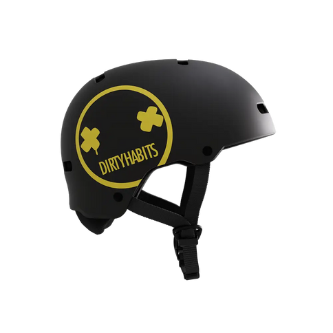 Vandal PRO Helmet Dirty Habits - Black/Yellow  Helm van Mystic | SHAKA