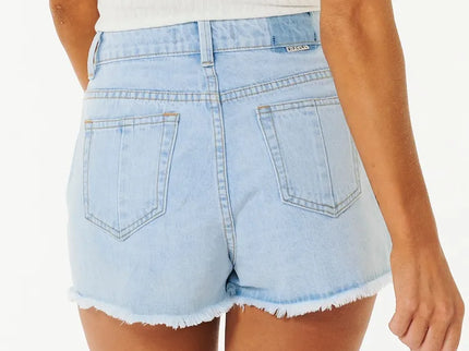 Amy High Waist Short - Blue