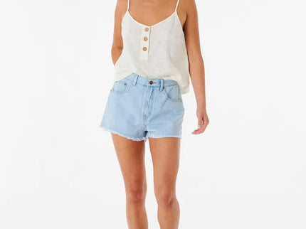 Amy High Waist Short - Blue