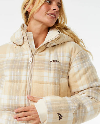 Anti-Series Surf Check Puffer - Natural