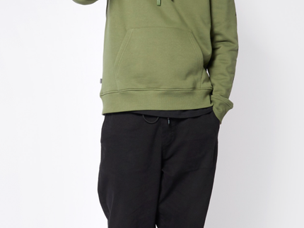 Bolt Hood Sweat - Olive Green