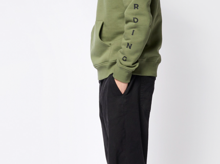 Bolt Hood Sweat - Olive Green